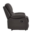 thumbnail image 6 of Lazzara Home Orina Brown Faux Leather Upholstery Reclining Chair LX-9368BRW-1, 6 of 6