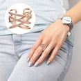 thumbnail image 1 of GOOHOCHY Anillo Dorado Con Estilo Cruz Para Mujer Compatible Con Uso Diario Y Celebraciones, 1 of 6
