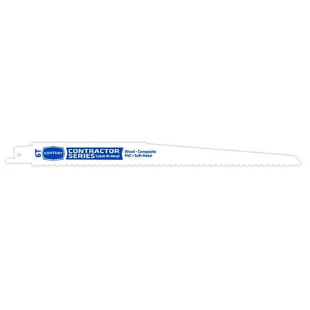 

Century Drill & Tool 178390621 9 in. x 6T 07906 Contractor Reciprocating Blade Card