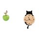 thumbnail image 1 of Estatua,Escultura de fruta artificial,estatua y artesanía,Colección de figuras de cerámica para decoración del hogar,Reloj de pared,Reloj de pared decorativo para baño y dormitorio., 1 of 8