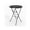 Black desktopspray coating, variant on 32" Folding Cocktail Table Round High Top Table HDPE Foldable Bar Tables with Metal Frame Locking desktopspray coating White Gray