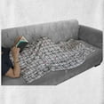 thumbnail image 6 of Cat Lover Soft Flannel Fleece Throw Blanket, Doodle Kitties with Accessories Animal, Cozy Plush for Indoor and Outdoor Use, 50" x 70", Pale Pink Black, by Ambesonne, 6 of 6