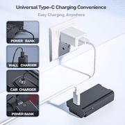 EBKK Replacement Battery compatible with eufy Security Video Doorbell E340,7000mAh High Capacity Lithium-ion Backup Battery with Type-C Charge Cable