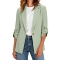 thumbnail image 6 of Byworldtasic Womens Casual Blazers Open Front Long Sleeve Work Office Suit Jackets Blazer, 6 of 9