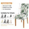 thumbnail image 6 of Rustic Butterfly Bloom Botanical Floral Dining Chair Covers Set of 4 Washable Polyester Stretch Slipcovers Removable Protector for Modern Dining Room, 6 of 7