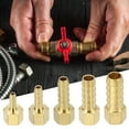 thumbnail image 6 of 2pcs Brass Barbed Fitting 1/8" to 3/8" Female NPT Hose ID Barb Adapter, 6 of 7