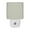 Green, variant on Black and Beige Checkered LED Night Light, Classical Charcoal Gingham Plaid Night Lights plug into Wall with Smart Sensor Dusk to Dawn Sensor for Nursery Bedroom 2.95x4.5in