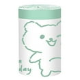 thumbnail image 1 of Kitchen Supplies Small Trash Bags Drawstring ，small Bathroom Garbage Bags， 120 Counts Trash Can Liners For Bathroom Kitchen ，White Rabbit Print 4 Gallon Small Trash Can Liners, 1 of 3