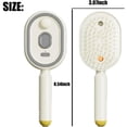 thumbnail image 3 of Electric Steam Brush for Hair, Electric Spray Air Cushion Comb for Women, Anti-Static Hot Steam Hair Brush for Smoothing, Reduce Frizz, Smooth & Nourish, for Both Long and Short Hairs (Beige), 3 of 8