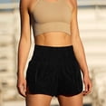 thumbnail image 6 of Shorts for Women Shorts Women's Running Quick Shorts Workout Elastic Athletic Yoga Pants Dry High Waist Black S, 6 of 8