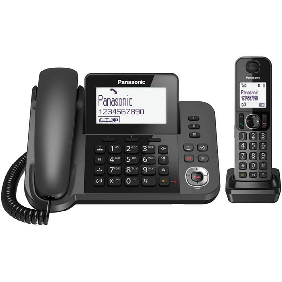 No Author Panasonic KX-TGF320EXM Telefono Digitale Cordless/con Filo con Segreteria Telefonica