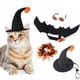thumbnail image 2 of Conjunto de Disfraz de Halloween para Mascotas YONGSHENG Sombrero con Alas de Murciélago Corbata Adorno de Campana Gafas, 2 of 5