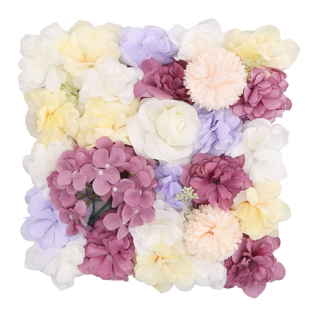 Artificial Flower Wall Panel Silk Rose Peony Hydrangea for DIY Wedding Backdrop, Photography Props Decor