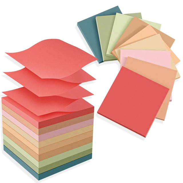 Notas adhesivas TKTB 18 blocs color vintage 7,5 x 7,5 cm
