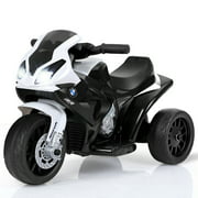 Gymax Kids Ride On Motorcycle BMW Licensed 6V Electric 3 Wheels Bicycle w/ Music&Light