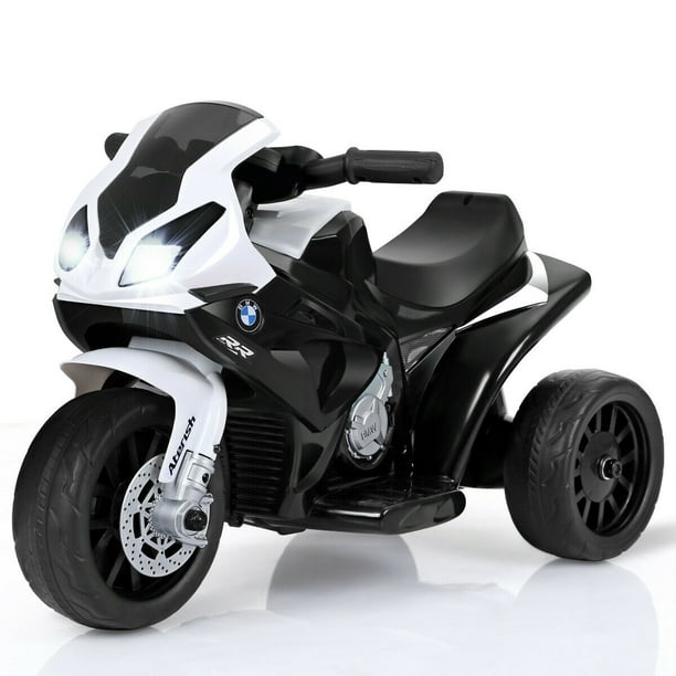 Gymax Enfants Monter sur la Moto BMW sous Licence 6V Électrique 3 Roues Vélo W / Music&Light