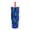 Dark Blue, variant on Zak Designs 30oz Double Wall Stainless Steel Tumbler, Straw Tumble, Blue Peanuts