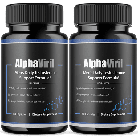Alpha Viril Advanced Formula Pills All Natural Vitamin Supplement AlphaViril 120 Capsules