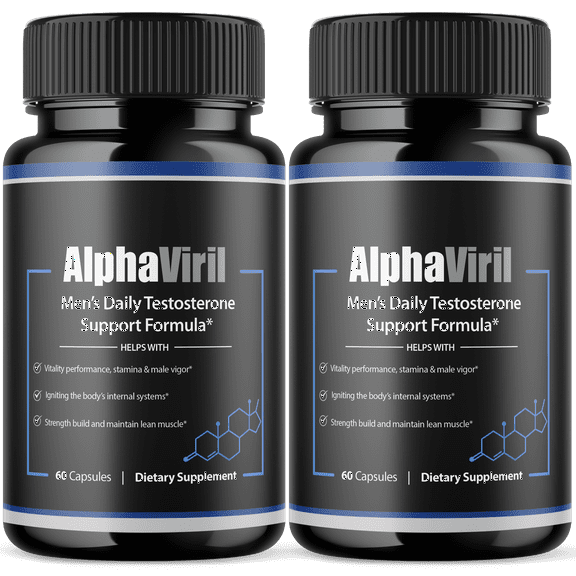 Alpha Viril Advanced Formula Pills All Natural Vitamin Supplement AlphaViril 120 Capsules