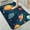 Planetary Space Pattern, variant on 1pc Tropical Sunset with Palm Trees Bathroom Rug Bathroom Decor and Accessories- Durable,Anti Slip,And Quick Drying,Suitable For Indoor/outdoor Use - Perfect For Bathrooms,Bedrooms,Kitchens