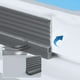 thumbnail image 3 of Franja de sellado para ventana corrediza Franja de sellado de hueco de puerta de aleación de aluminio para hermeticidad contra el viento, 3 of 11