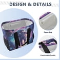 thumbnail image 4 of FORMRS Tote Bag for Women Large Capacity Canvas Travel Foldable Carry On Shopping Handbag, Astronaut Pattern, 4 of 8
