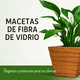thumbnail image 2 of Maceta Cuadrada Elly Decor 30.5 cm Fibra de Vidrio Marrón con Drenaje Apariencia Madera, 2 of 6