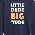 thumbnail image 3 of Instant Message - Little Dude Big Tude - Toddler And Youth Long Sleeve Graphic T-Shirt, 3 of 6