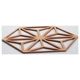 thumbnail image 4 of Ekena Millwork 11 3/8"W x 13 1/8"H x 1/4"T Small Hampton Decorative Fretwork Wood Wall Panels, Alder, 4 of 18