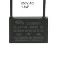 thumbnail image 5 of Uxcell 1.5uF 250V AC 2 Wires CBB61 Ceiling Fan Capacitors 2 Pack, 5 of 6