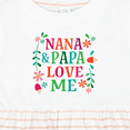 thumbnail image 4 of Inktastic Nana and Papa Love Me Girls Baby Dress, 4 of 5