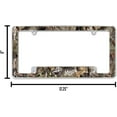 thumbnail image 4 of Minnesota Hockey Wild Chrome Metal (Set of 2) License Plate Frames with Mossy Oak Camouflaged Camo Design, 4 of 6