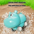 thumbnail image 4 of Loespoir Cute Pet Animals Press Car Toy with Hippopotamus Design, Inertia Powered for Easy Play, Interactive Vehicle, Gift for Birthday and Holiday, Motor Skills Development(Blue), 4 of 7