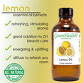 thumbnail image 4 of Lemon Essential Oil - 4 fl oz (118 ml) Glass Bottle w/ Cap & Additional Glass Dropper - 100% Pure Essential Oil by GreenHealth, 4 of 8