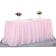thumbnail image 1 of Mantel de falda de mesa de tul hecho a mano mantel decorativo para mesa rectangular o redonda mesa de hogar, 1 of 8