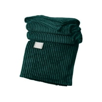 HomeDM Fleece Blanket - 79"x59" Soft Lightweight Cozy Warm Throw Blanket for Bed, Sofa, and Couch, Bedroom Home Decor Gifts, Green