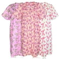 thumbnail image 2 of JEFFRICO 3 Pack House Dresses for Women with Pockets - Lightweight Breathable Short Sleeve Muumuu & Nightgowns - Snap Front Housecoat and Dusters for Women, 2 of 4