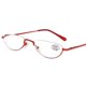 thumbnail image 4 of Gafas de lectura unisex de moda con montura superior de media altura y seda de pez, patas de resorte de resina HD de metal, 4 of 4