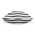 thumbnail image 2 of White with Black Line Stripe Throw Pillow Covers Couch Pillowcases Decor for Bed Sofa 16" x 16", 2 of 7