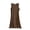 Coffee, variant on Inleife Womens Dresses Women's Camisole Dress Loose Oversized Sleeveless Solid Color Long Skirt