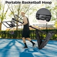 thumbnail image 5 of Arlopu 44 inch Basketball Hoop Outdoor, 4.9-10FT Height Adjustable Portable Basketball Hoop Goal System with Wheels & Large Base for Kids / Adults, 5 of 9