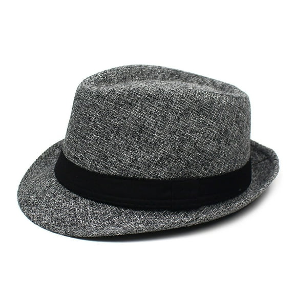 SikaFu Men And Women's Fashion Little Cowewot Black Ribbon Little Eaves Hat Outdoor Sunan Hat Spring And Autumn Casual Hat Men's Hat