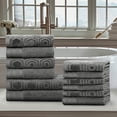 thumbnail image 2 of Impressions Eadoin Cotton Jacquard and Solid 12-Piece Towel Set, 2 of 6