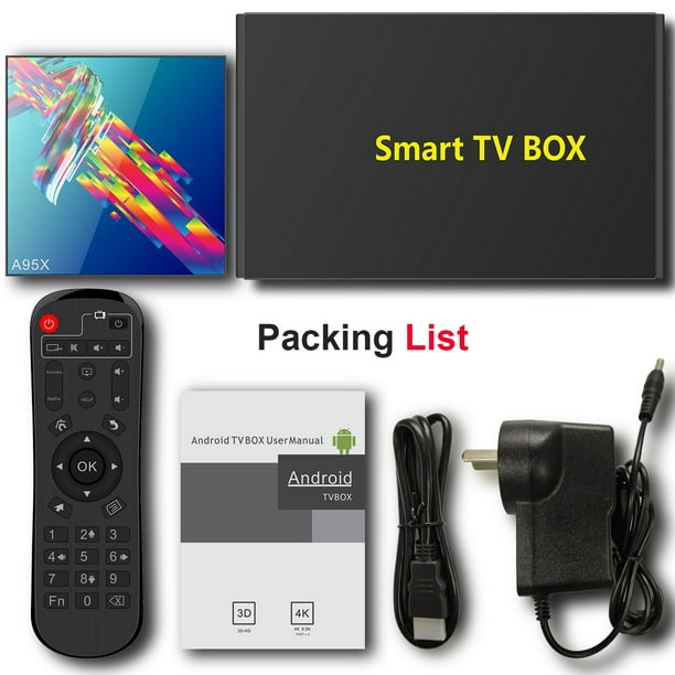 A95X R3 Set Top Box Media Player Android 9.0 TV Box Wifi RK3318 Quad Core avec Bluetooth PK X96MINI HK1MAX Mini H96 Capacité de la Mémoire Gyroscopique: 2 + 16g Spécification: U.s. Règlements