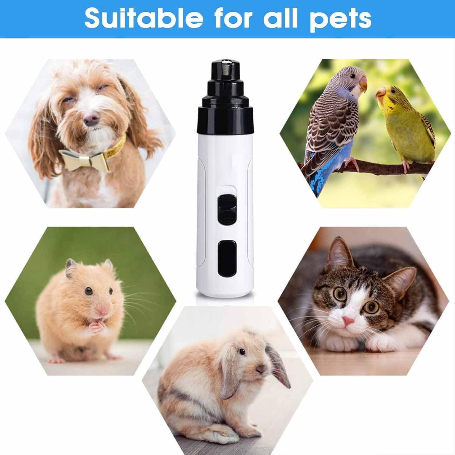 Silent Groom Pro, Silent Grind Pro Dog Nail Trimmer, Silent Grind Pro for Dogs, Dog Nail Grinder Rechargeable, Electric Pet Nail Trimmer (2pcs)