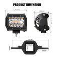 thumbnail image 2 of Luz eléctrica BESTZHEYU LED de respaldo para enganche de remolque de 4 pulgadas y 60 W, 2 of 9