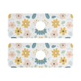 thumbnail image 7 of Yayeee Faucet Mat for Kitchen Sink 14.7" Diatomite Long Splash Guard Pad, Cute Floral, 2 Pack, 7 of 7