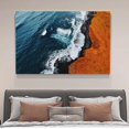 thumbnail image 4 of The Turbulent Waves Are Rolling Under The Red Cliff Canvas Poster Bedroom Decor Sports Landscape Office Room Decor Gift,Frame-style,12x18inch(30x45cm), 4 of 8