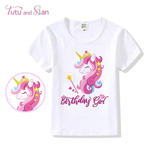 Diadema de unicornio, camiseta, vestido tutú y faja de satén. Unicornio Fiesta de Cumpleañ Tutu and Sian Tutu and Sian