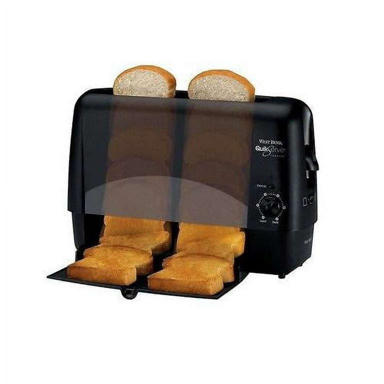 West Bend 77224 QuikServe Slide Through Wide-Slot Toaster with Cool
